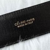 セリーヌ ヴィンテージ 輪馬車 サルキー レザー ベルト ブラック レディース - NEWSED