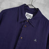 Vivienne Westwood Orb Short Sleeve Shirt in Navy