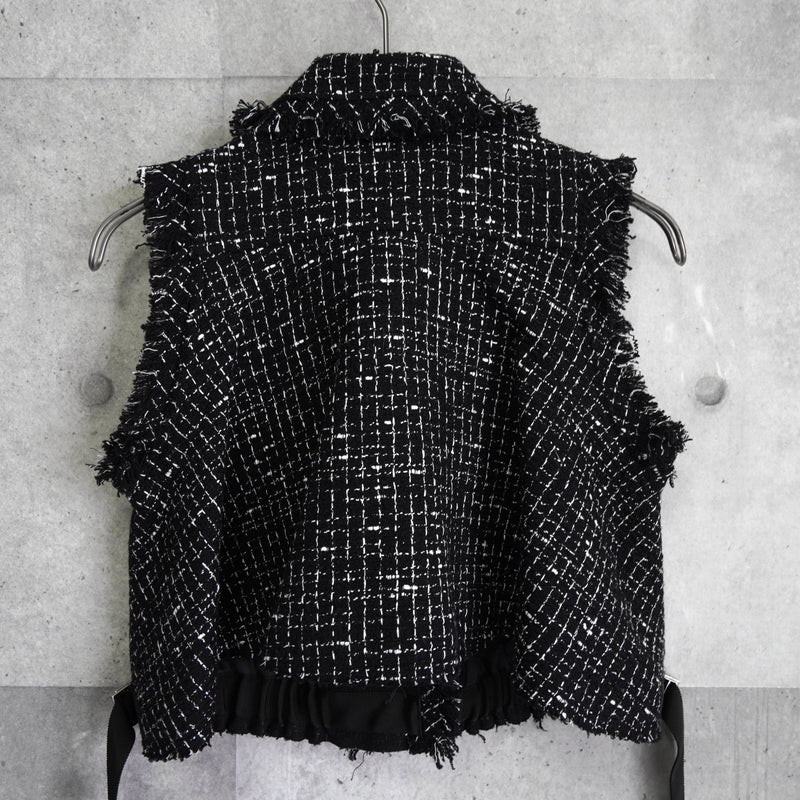 サカイ ツイード ベスト ブラック レディース - NEWSED