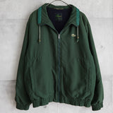 ラコステ 中綿ジャケット ブルゾン ロゴパッチ グリーン - NEWSED