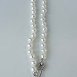 ヴィヴィアン ウエストウッド オーブ フェイクパール ピン ラインストーン ネックレス チョーカー シルバー - NEWSED