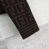 Fendi Zucca 女士羊毛 Polo 针织衫 棕黑色