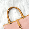 Gucci Jackie Suede/Leather Handbag Pink/Beige