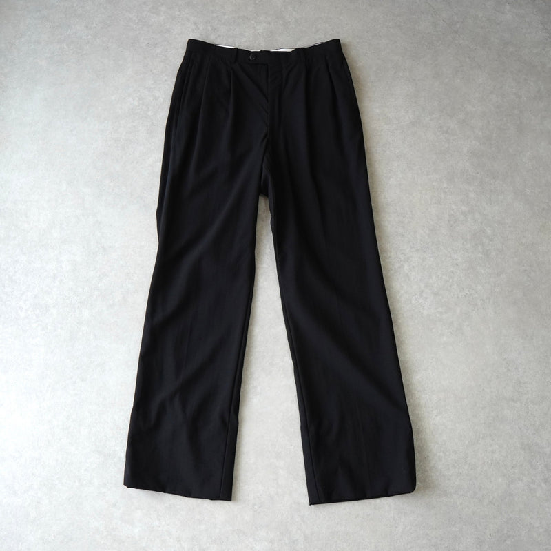 クリスチャン ディオール ヴィンテージ ツータック スラックス ブラック - NEWSED