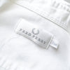 Fred Perry 白色徽标刺绣长袖衬衫