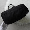 Prada 三角形徽标 Tessuto Pocono 尼龙黑色托特包