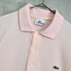 Lacoste 徽标短袖 Polo 衫（淡粉色）