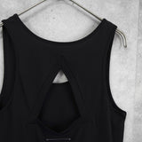 エムエムシックス メゾンマルジェラ バックオープン タンクトップ ノースリーブ ブラック タグ付き未使用品 レディース - NEWSED