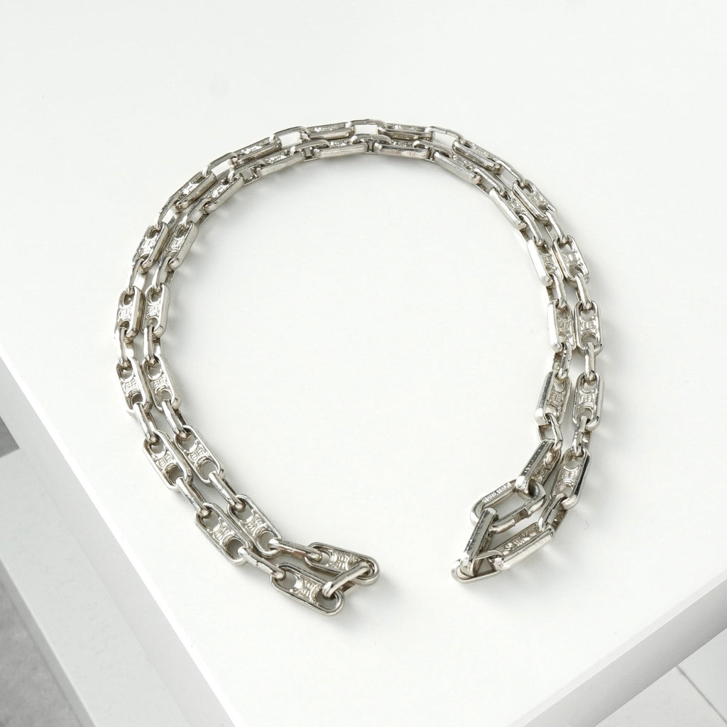 セリーヌ トリオンフ チェーン ネックレス シルバー