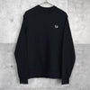 Fred Perry 徽标刺绣黑色运动衫