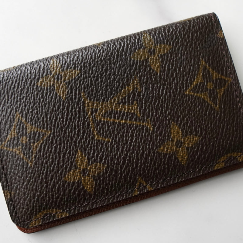 ルイヴィトン モノグラム ポルトカルトヴィジット カードケース ブラウン - NEWSED