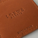 ロエベ アナグラム レザー キーホルダー チャーム キーリング ゴールド / ブラウン - NEWSED