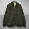 ラコステ リバーシブル ロゴパッチ チェック柄 スウィングトップ ブルゾン オフホワイト / カーキ