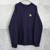 Maison Kitsune 狐狸刺绣海军蓝卫衣