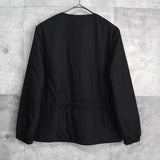 ラコステ ロゴパッチ 中綿 ブルゾン ライナージャケット ブラック - NEWSED