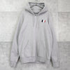Ami Paris Pile 三色徽标连帽衫（灰色）