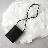 ジルサンダー タングル スモール レザー ショルダーバッグ ポシェット ブラック タグ付き未使用品 - NEWSED