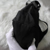 Prada Pocono Tessuto Nylon/Leather Triangle Plate Shoulder Bag in Black