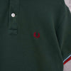 Fred Perry 绿色徽标刺绣短袖 Polo 衫
