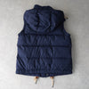 ポロ ラルフローレン ダウンベスト ロゴ刺繍 フード付き ネイビー