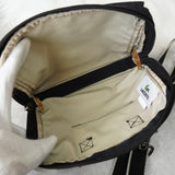 ラコステ ナイロン ミニショルダーバッグ ポーチ ロゴパッチ ブラック - NEWSED