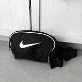 ナイキ ロゴ ウエストポーチ ボディバッグ ブラック - NEWSED