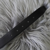 セリーヌ ヴィンテージ トリオンフ レザー ベルト ブラック - NEWSED