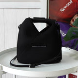 メゾンマルジェラ エムエムシックス メッシュ ジャパニーズバッグ ハンドバッグ ショルダーバッグ ブラック - NEWSED