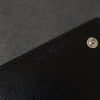 Prada Saffiano Leather Bi-fold Wallet Long Wallet Triangle Plate Black