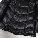 バーバリー ブルーレーベル ホースロゴ ノバチェック裏地 ロング ダウンジャケット レディース ダークブラウン - NEWSED