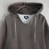 Stussy Distressed Remake Sunfade Hoodie Logo Print Grey/Brown