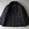 バーバリー ヴィンテージ ノバチェック ウールニット裏地 ダウンジャケット ブラック