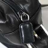 プラダ テスート ポコノ ナイロン サフィアーノレザー トライアングルロゴ ショルダーバッグ ブラック - NEWSED