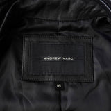 アンドリューマーク ラムレザー シングル ライダースジャケット レザージャケット ブラック メンズ - NEWSED