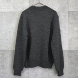アミパリ アミ パリス トリコロールロゴ ニット グレー - NEWSED