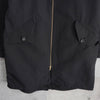 Fred Perry Zip-up Bomber Coat Long Coat Logo Embroidery Black