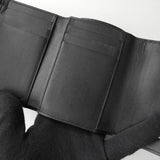 ロエベ リピートアナグラム レザー 二つ折り財布 ブラック - NEWSED