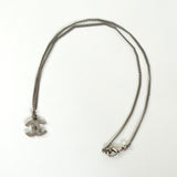 シャネル ココマーク ラインストーン ネックレス シルバー - NEWSED