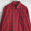 バーバリー ロンドン ロゴ チェック柄 長袖シャツ レッド