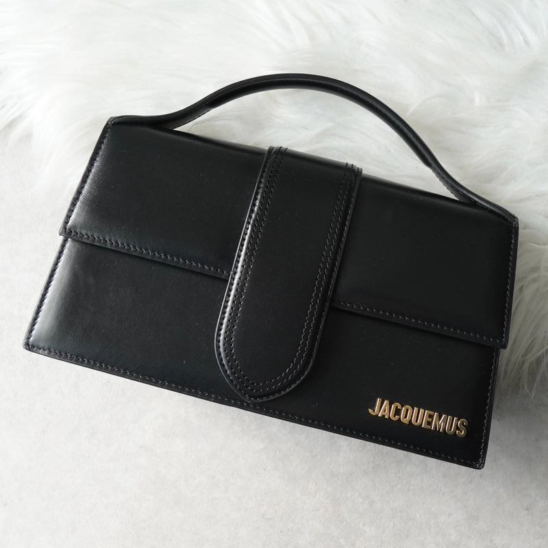 ジャックムス バンビーノ ラージ ショルダーバッグ ハンドバッグ ブラック - NEWSED