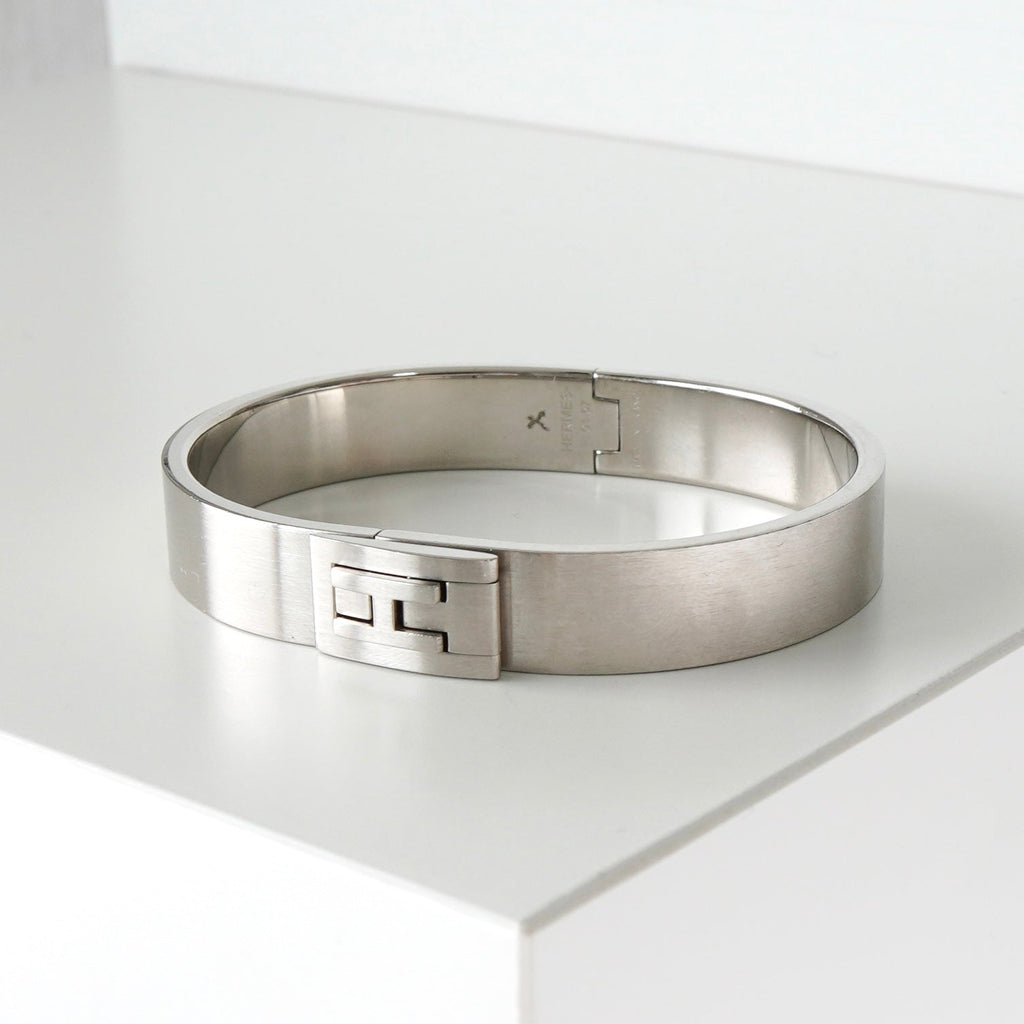 エルメス ジェット バングル パラディウムプレーテッドメタル シルバー金具