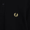 Fred Perry logo embroidered short sleeve polo shirt in black, unused with tags