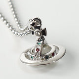 ヴィヴィアン ウエストウッド オーブロゴ シルバー ネックレス 箱付き - NEWSED