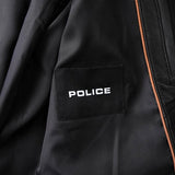 ポリス ラムレザー シングル ライダースジャケット レザージャケット ブラック メンズ タグ付き未使用品 - NEWSED