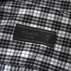 プラダ ギンガムチェック柄 長袖シャツ フォーマル メンズ ブラック / ホワイト