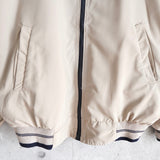 ラコステ リバーシブル ブルゾン スタジャン ロゴパッチ ダークネイビー/ベージュ - NEWSED