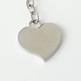 プラダ ロゴ ハート キーリング キーホルダー チャーム シルバー - NEWSED