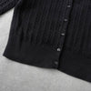 ポロ ラルフローレン ロゴ 刺繍 ケーブル編み カーディガン ブラック キッズ