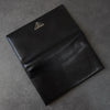 Prada Saffiano Leather Bi-fold Wallet Long Wallet Triangle Plate Black