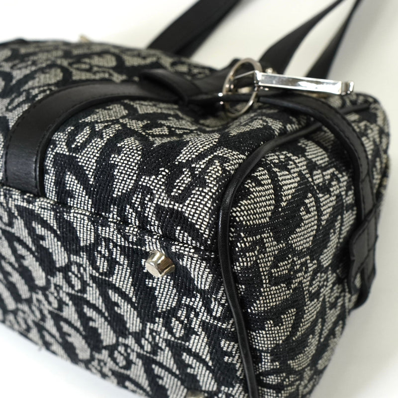 ディオール トロッター キャンバス ミニボストンバッグ ハンドバッグ ブラック - NEWSED